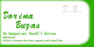 dorina buzas business card